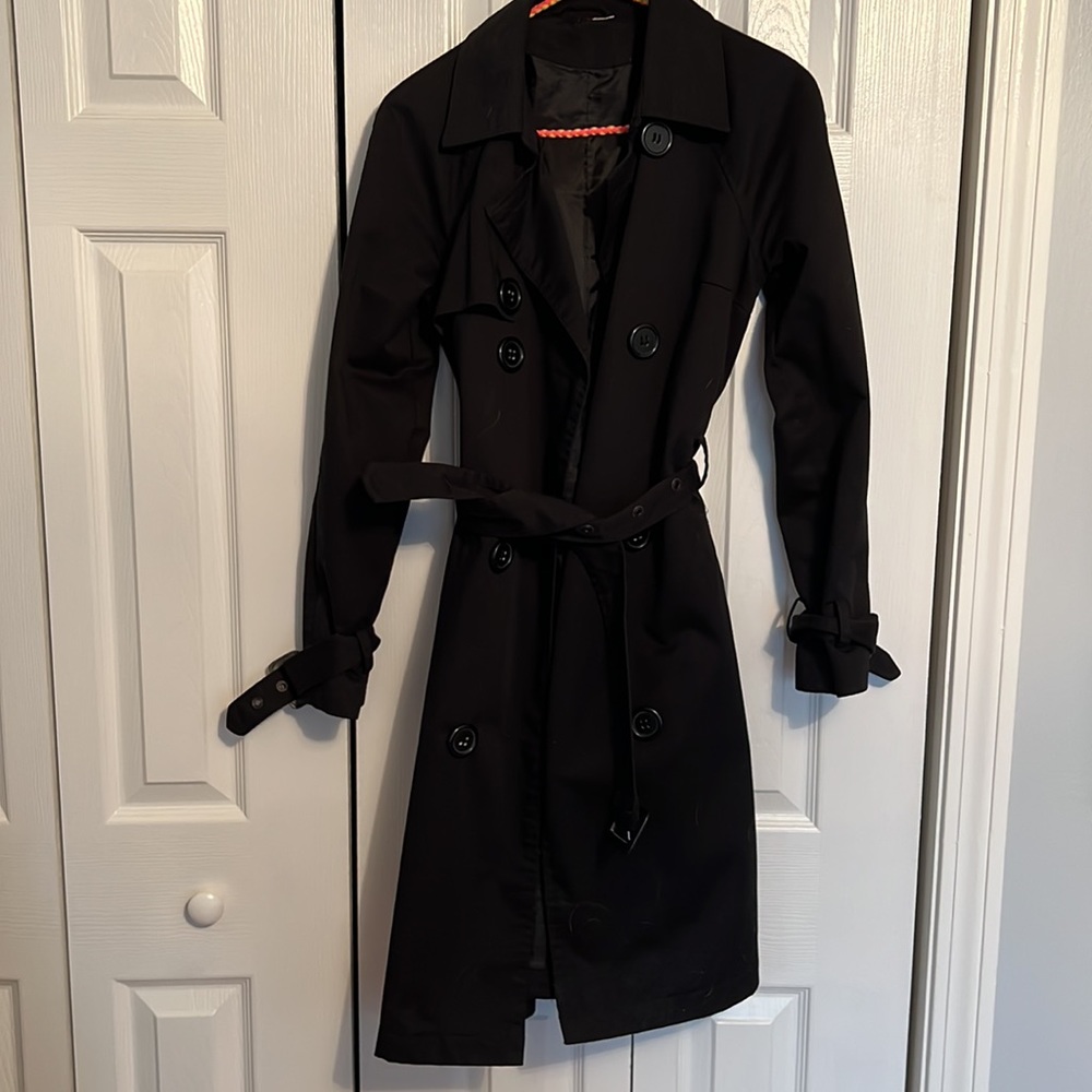 Black trench coat